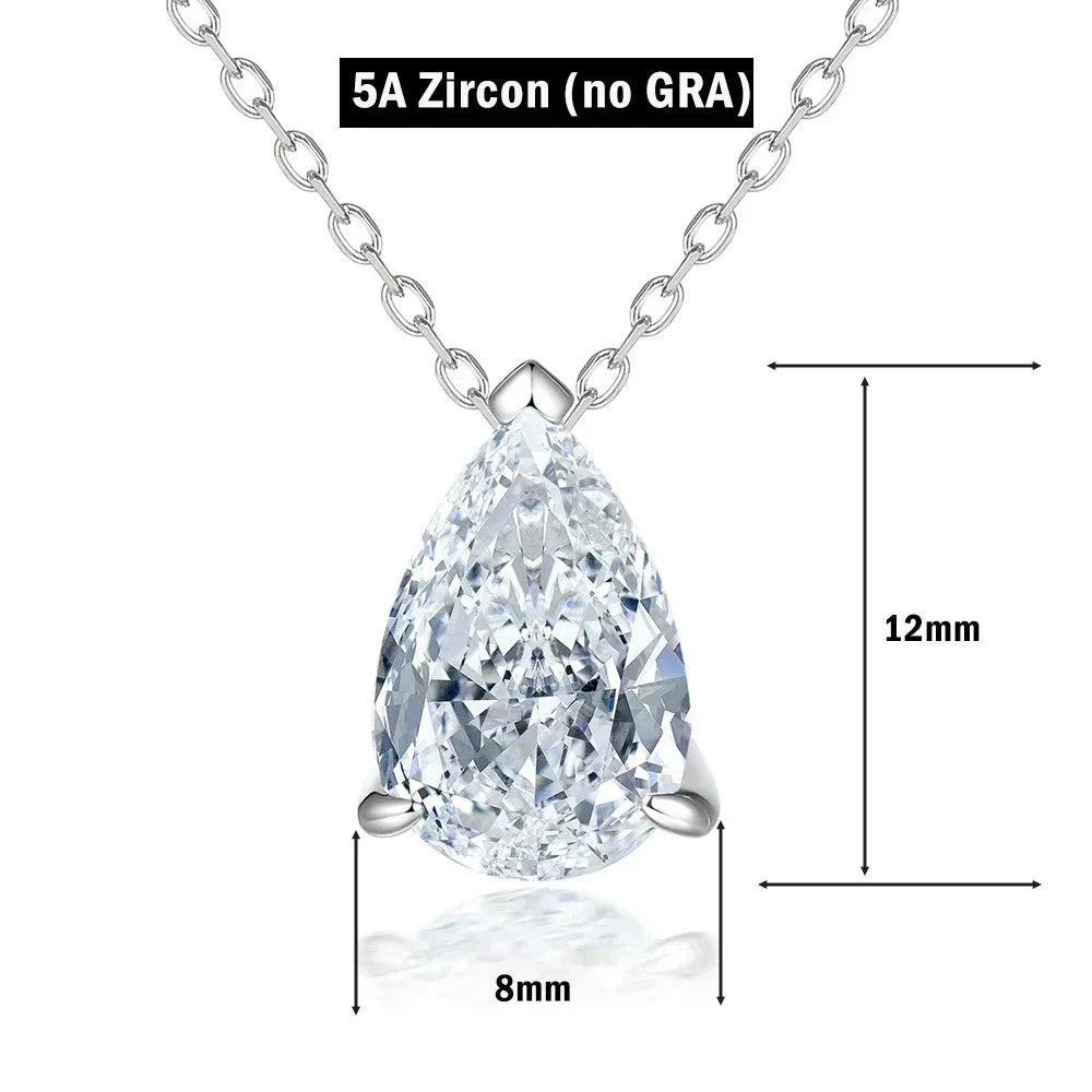 ZeitlosWir™ – CrystalDrop Moissanite Pendant Necklace