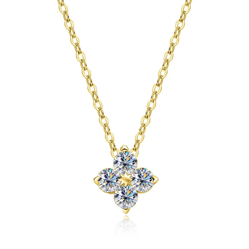 ZeitlosWir™ – LuckyBloom Moissanite Necklace