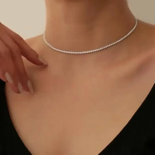 ZeitlosWir™ – CrystalGlow Moissanite Choker