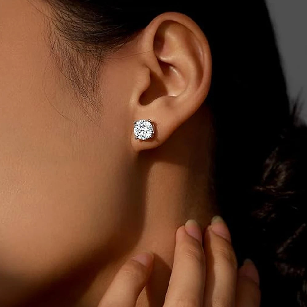ZeitlosWir™ – CrownSpark Moissanite Earrings