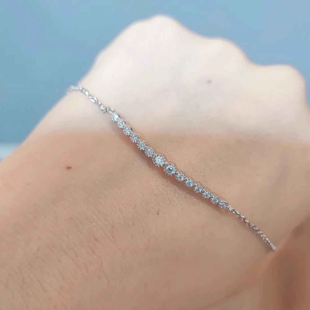 ZeitlosWir™ – SparkLine Moissanite Bracelet