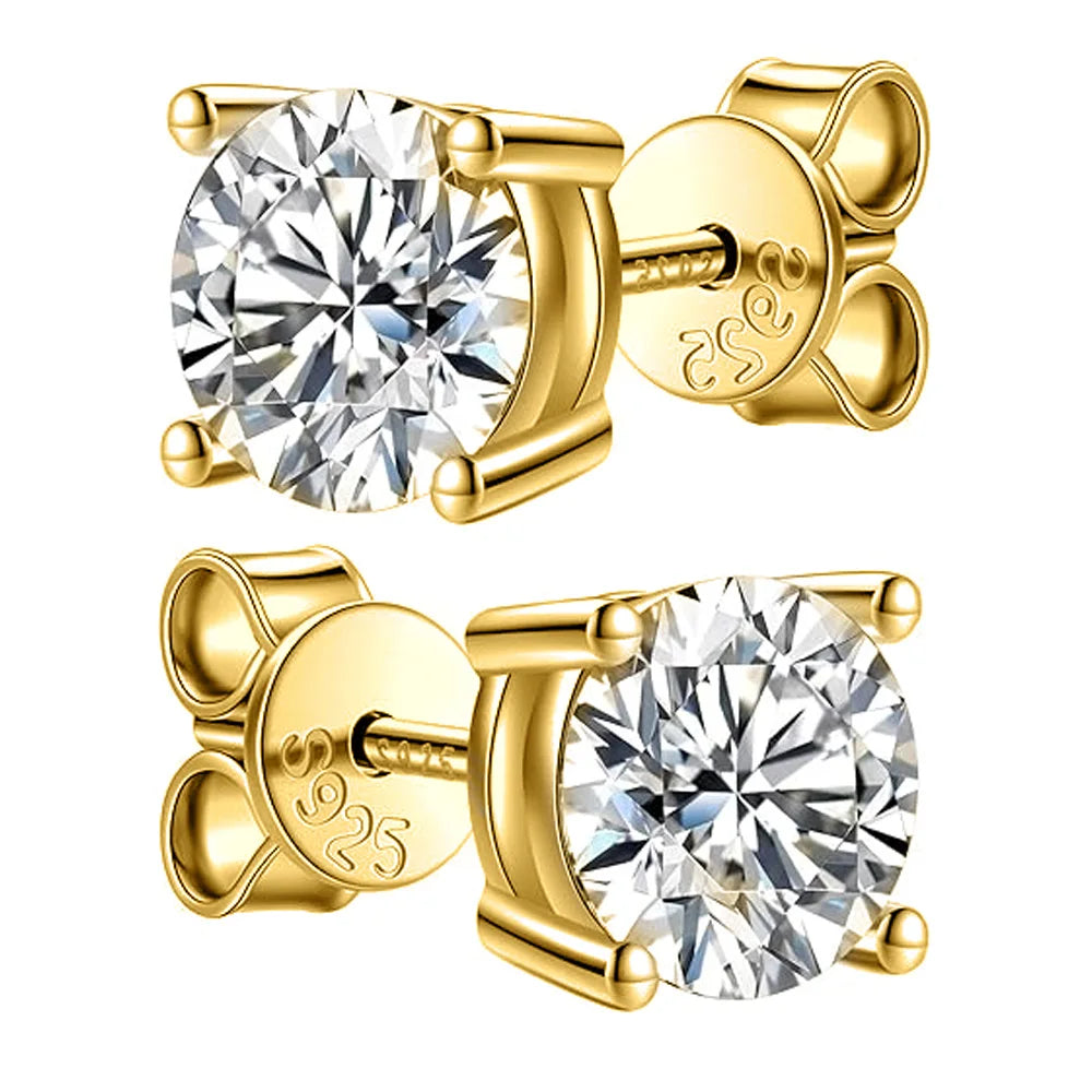ZeitlosWir™ – CrownSpark Moissanite Earrings