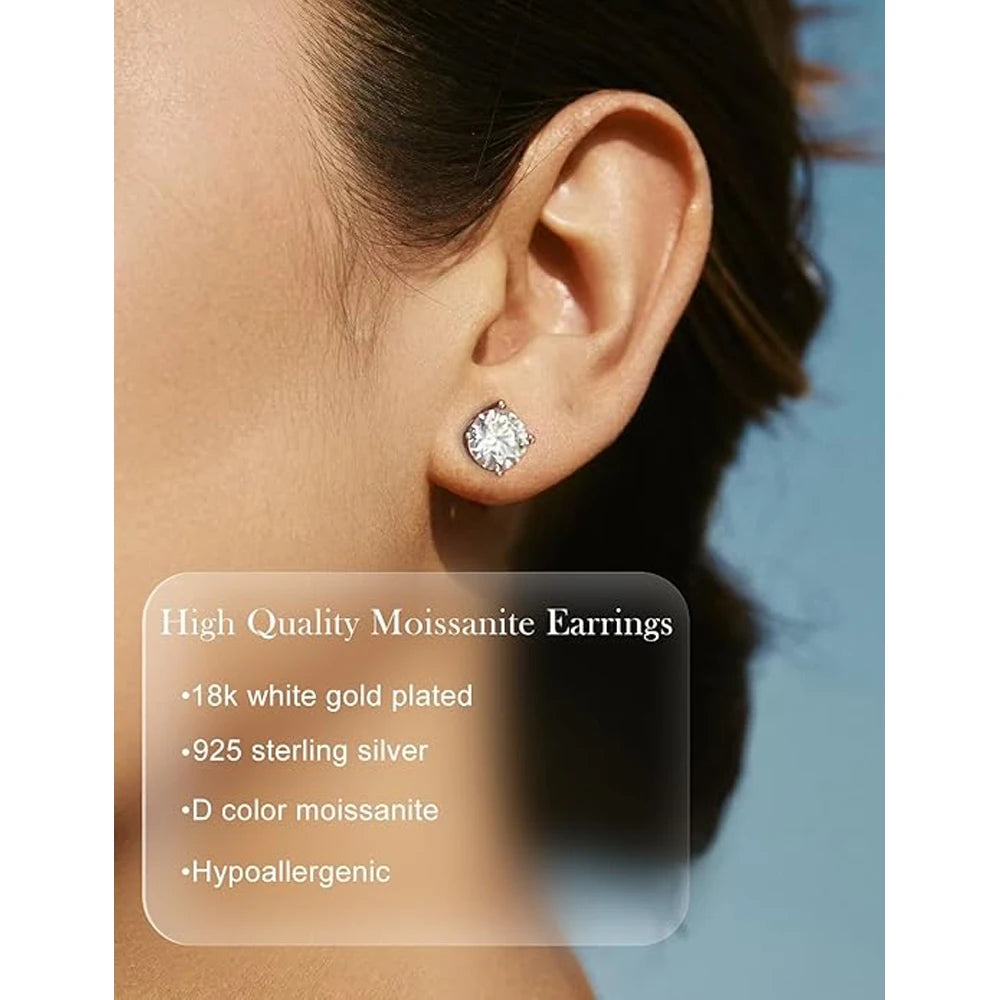 ZeitlosWir™ – CrownSpark Moissanite Earrings