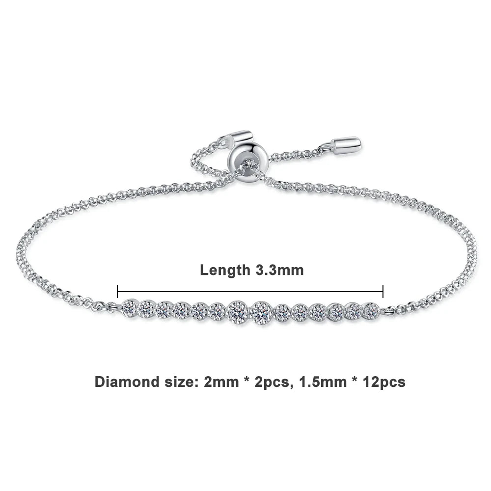 ZeitlosWir™ – SparkLine Moissanite Bracelet