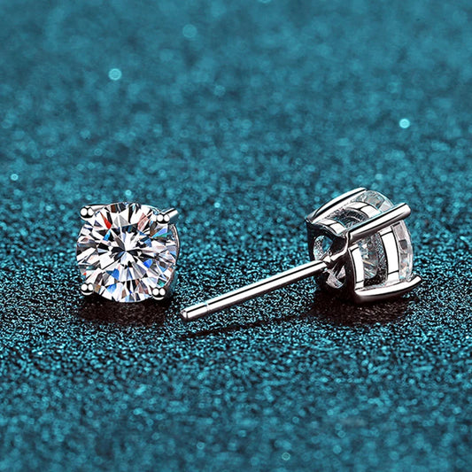 ZeitlosWir™ – CrownSpark Moissanite Earrings