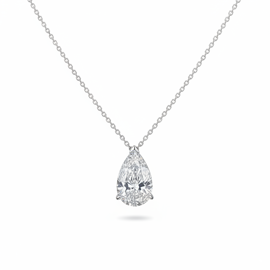 ZeitlosWir™ – CrystalDrop Moissanite Pendant Necklace