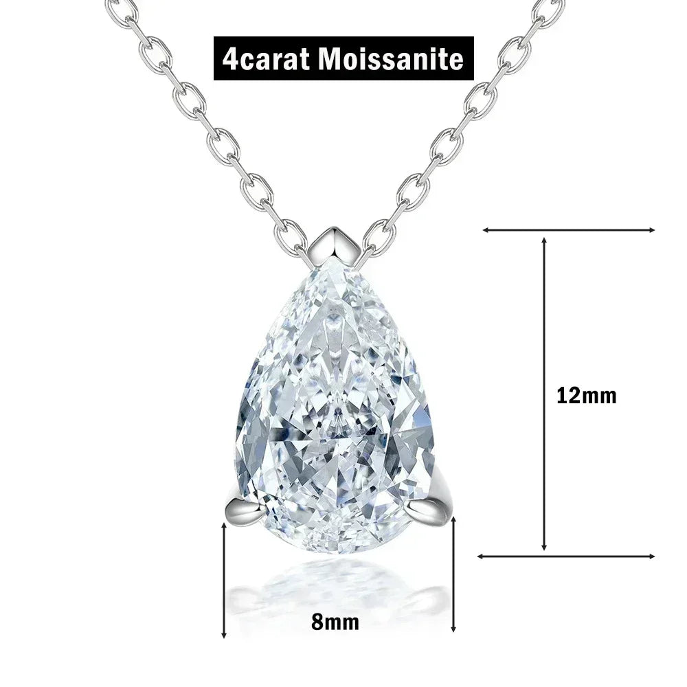 ZeitlosWir™ – CrystalDrop Moissanite Pendant Necklace