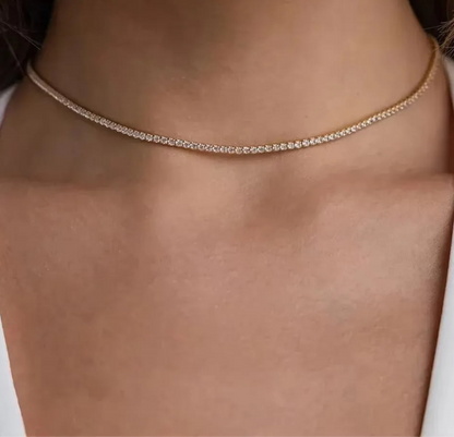 ZeitlosWir™ – CrystalGlow Moissanite Choker