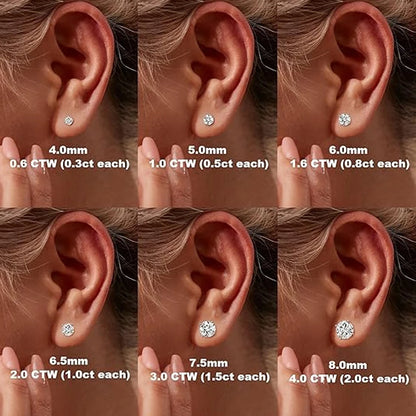 ZeitlosWir™ – CrownSpark Moissanite Earrings