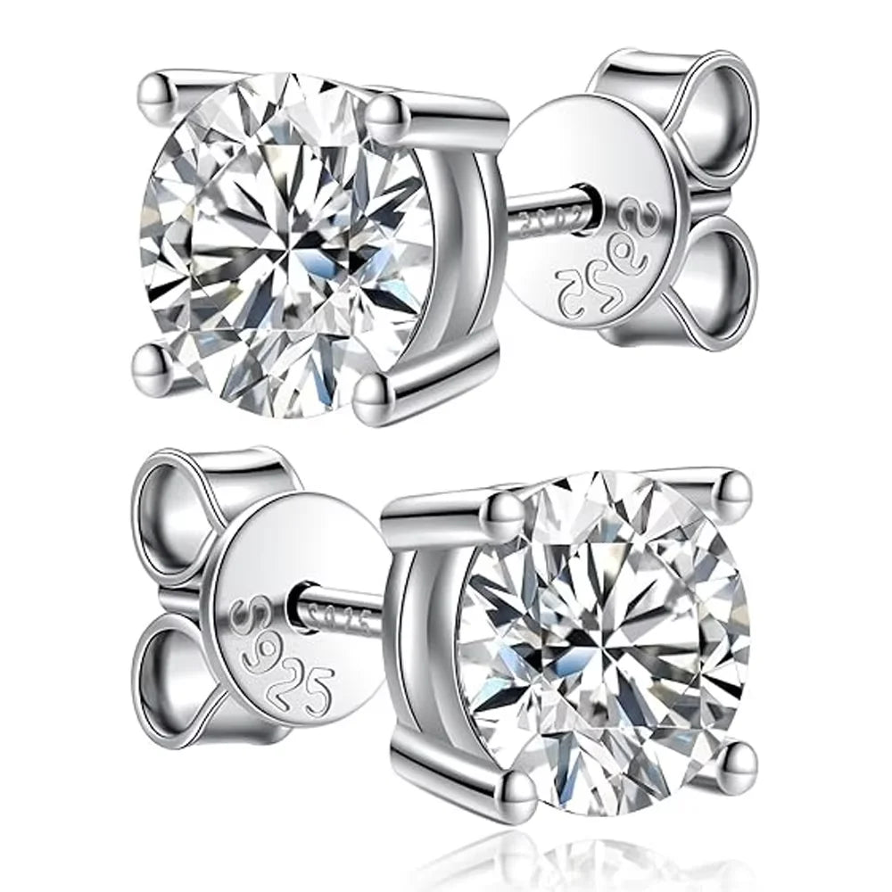 ZeitlosWir™ – CrownSpark Moissanite Earrings