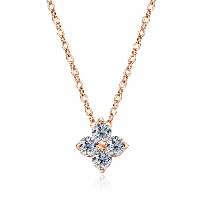ZeitlosWir™ – LuckyBloom Moissanite Necklace