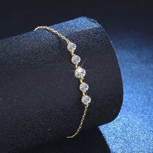 ZeitlosWir™ – Starlit Embrace Moissanite Bracelet
