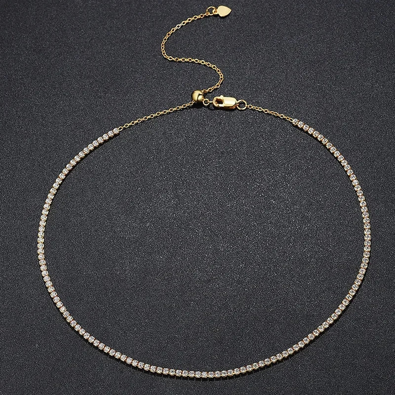 ZeitlosWir™ – CrystalGlow Moissanite Choker