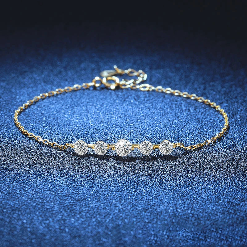 ZeitlosWir™ – Starlit Embrace Moissanite Bracelet