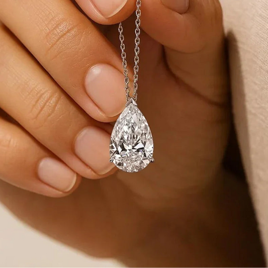 ZeitlosWir™ – CrystalDrop Moissanite Pendant Necklace