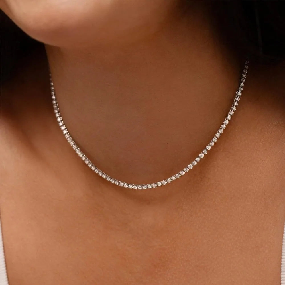 ZeitlosWir™ – CrystalGlow Moissanite Choker